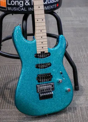 Charvel Guitars - Pro-Mod San Dimas Style 1 HSS FR M, Maple Fingerboard - Aqua Flake
